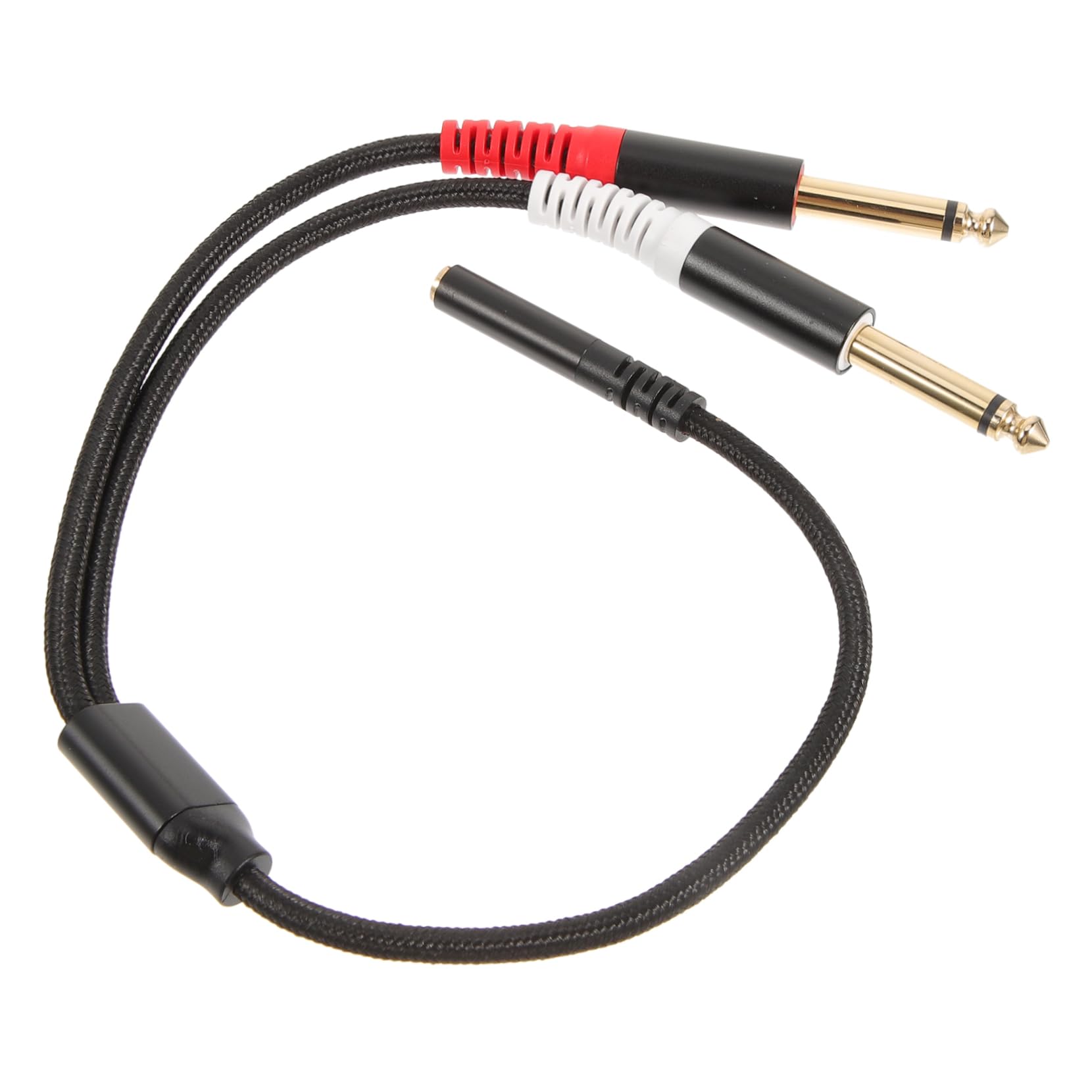 Uonlytech 5pezzi Audio Splitter Femmina Doppio Maschio Adattatore Audio Per Mixer e Chitarra Cavo Flessibile e Resistente Per Studi Di Registrazione e Sistemi Home Theater