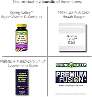 Vista 4 de Complejo Super Vitamina B, 100 Tabletas. (Vitaminas B6, B12, C, Tiamina, Biotina...) + Bolsa de Vitaminas y Guía de Suplementos