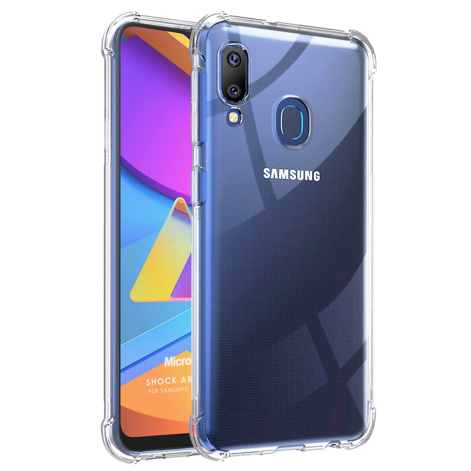 Microsonic Shock Absorbing için Kılıf Samsung Galaxy M10s Şeffaf [Galaxy M10s ile Uyumlu Kılıf - Şeffaf]