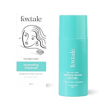 Foxtale Gentle Hydrating Face Wash with Hyaluronic Acid, Vitamin B5 | Deep Pore Cleansing | Dirt Control | Make-up Remover | Cleanser For Men & Women | All Skin Types | 100 ml - image, photos
