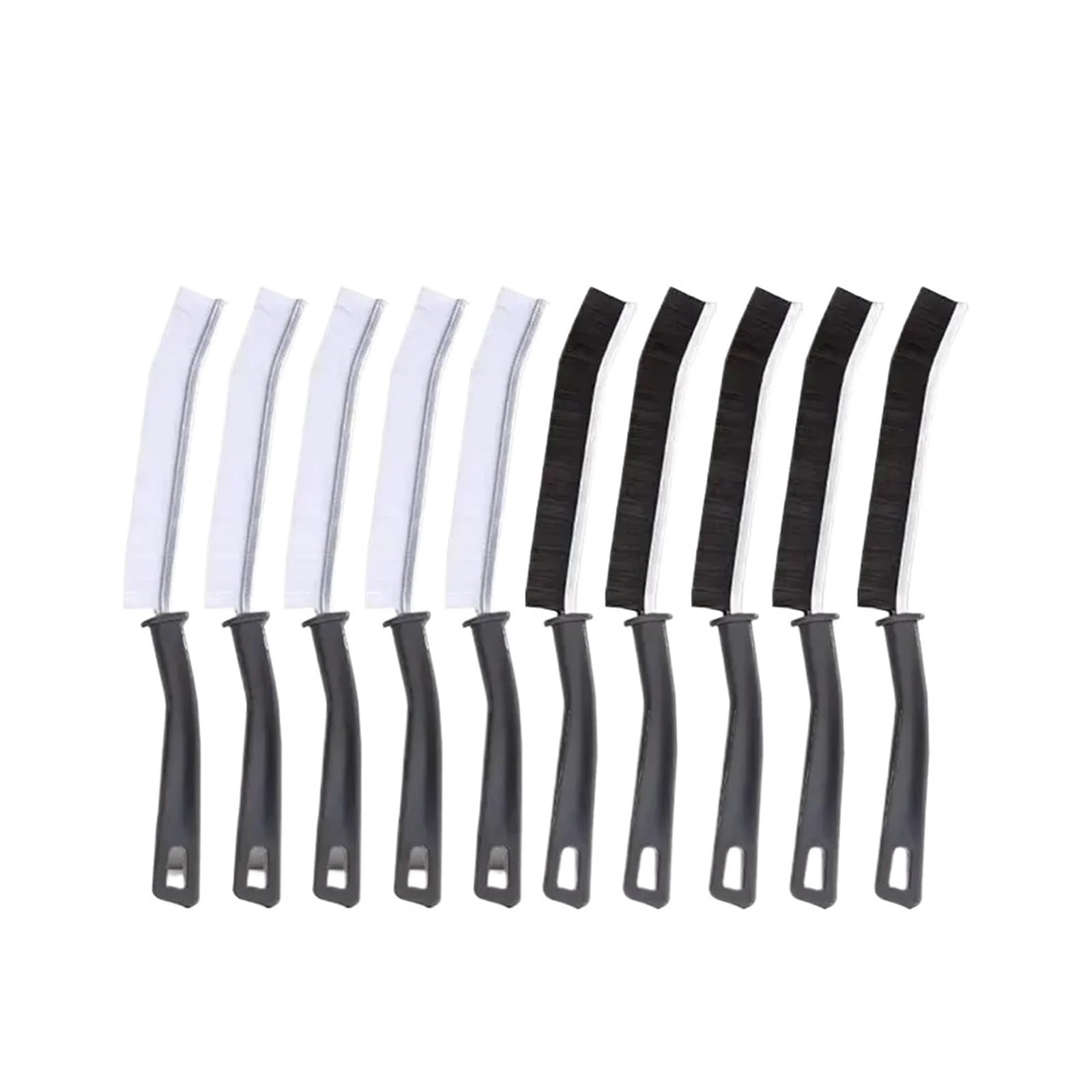 Toilet Brush Gap Cleaning Brush Hard-Bristled Crevice Cleaning Brush for Stiff Angled Bristles Tile Bathroom Kitchen Toilet Cleaning Tool(Mix-10PCS)