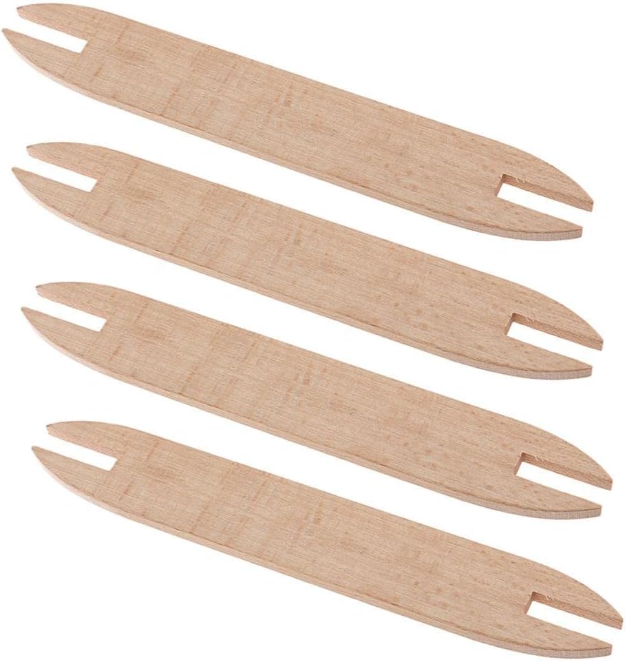 Handcrafted Wooden Shuttles Weaving Sticks for Knitted Crafts DIY Tools & Tary Making, 155x23x4mm, R950LZEQ7YQ1JBZ4X