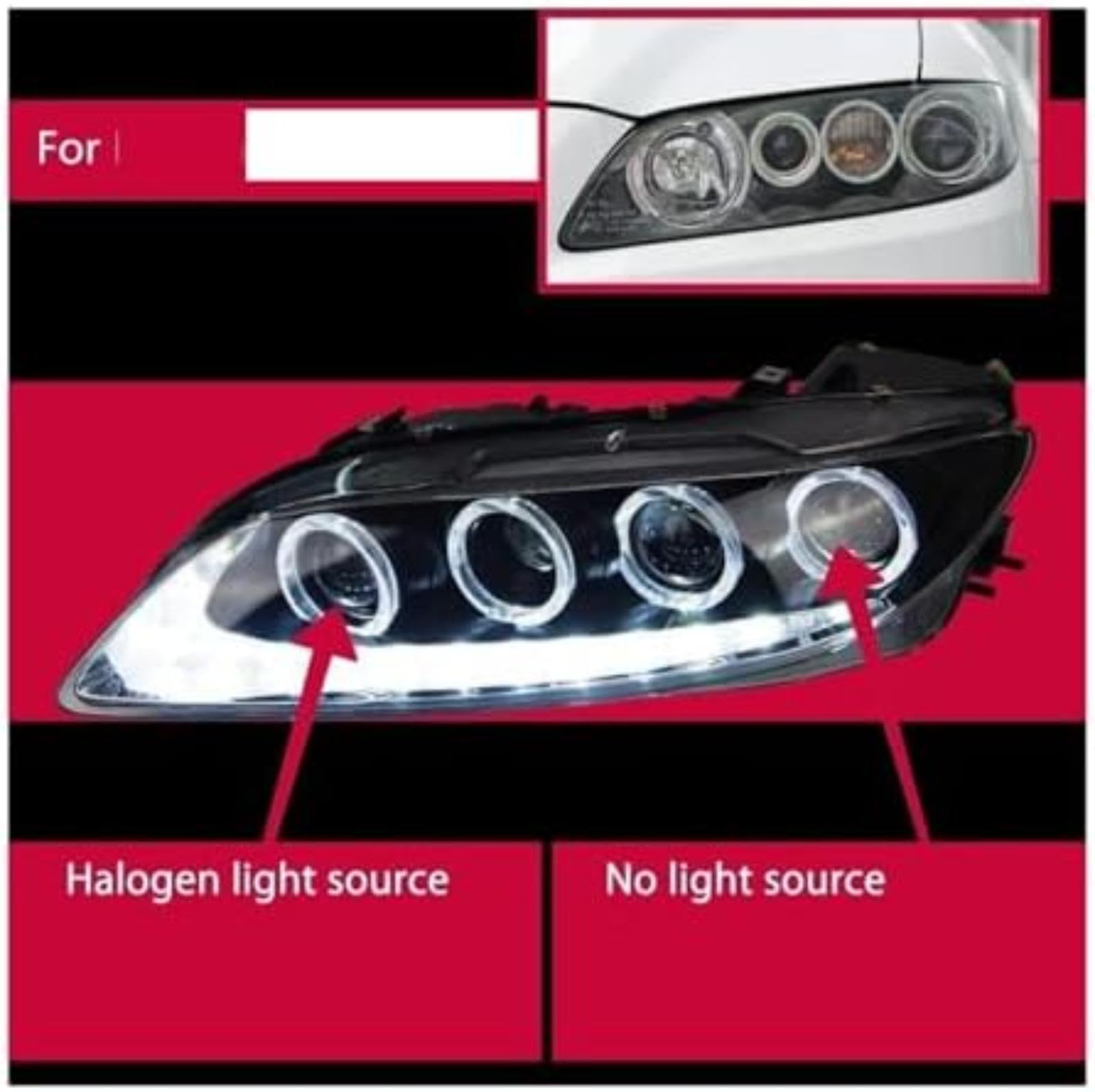 Dla Mazda 6, dla Mazda6, dla Atenza 2003-2015 Auto reflektor samochodowy u nas państwo lampy reflektory Drl podwójny projektor przedni reflektor kierunkowskaz Lusterko samochodowe (LED)