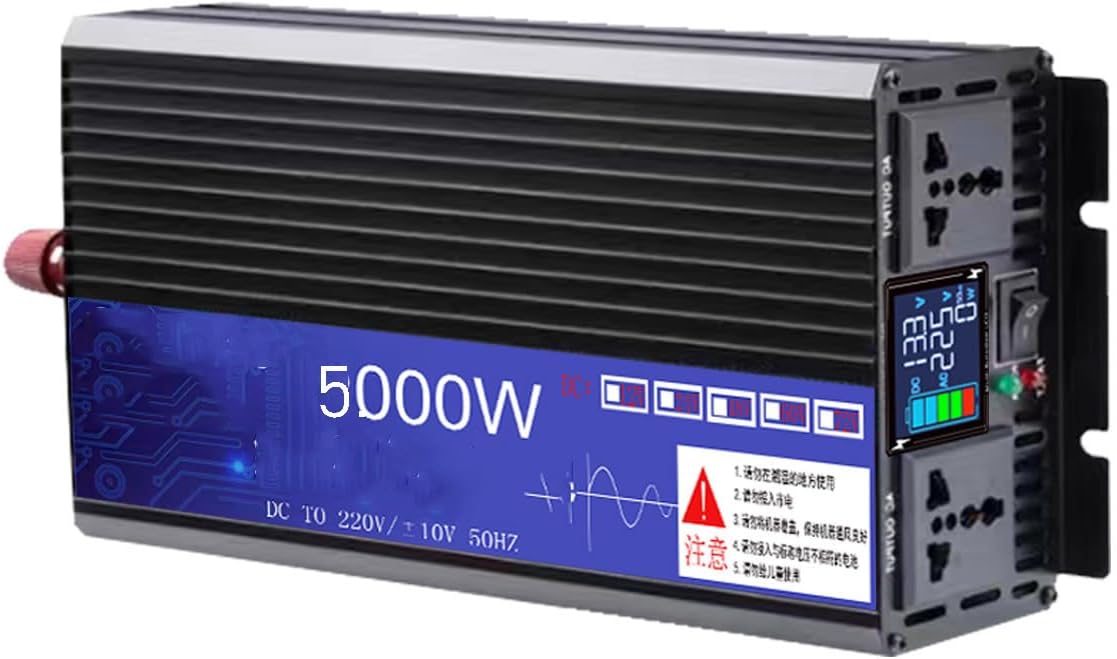 純粋な正弦波インバーター、3000/4000/5000W カーインバーター DC 12/24/48/60/72V から AC 220