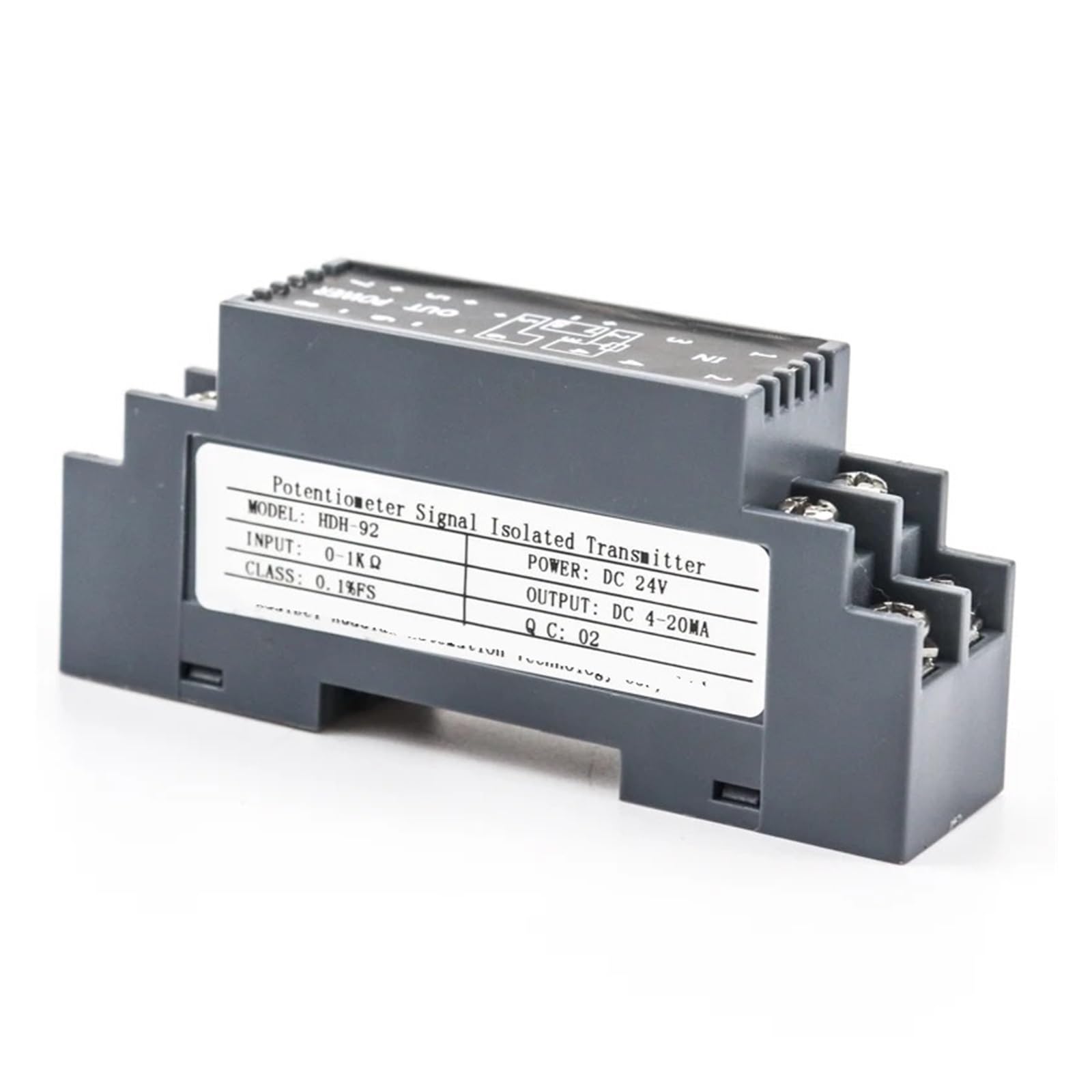 KSZHZYMGX 1 in 1 out Potentiometer Isolated Transmitter Electrical Resistance Signal Isolator Analog Output(0-5Kohm input)