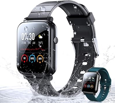 WOEOA Smartwatch Reloj Inteligente con  Pulsómetro,Cronómetros,Calorías,Monitor de Sueño,Podómetro Pulsera  Actividad Inteligente Impermeable IP68 Smartwatch Hombre Reloj Deportivo  para Android iOS : Amazon.es: Electrónica