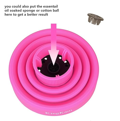 Miniatura 6 de Difusor de secador de pelo de silicona plegable, para viajes y fácil almacenamiento, ajuste de diámetro de boquilla D-1.575 pulgadas a 1.968