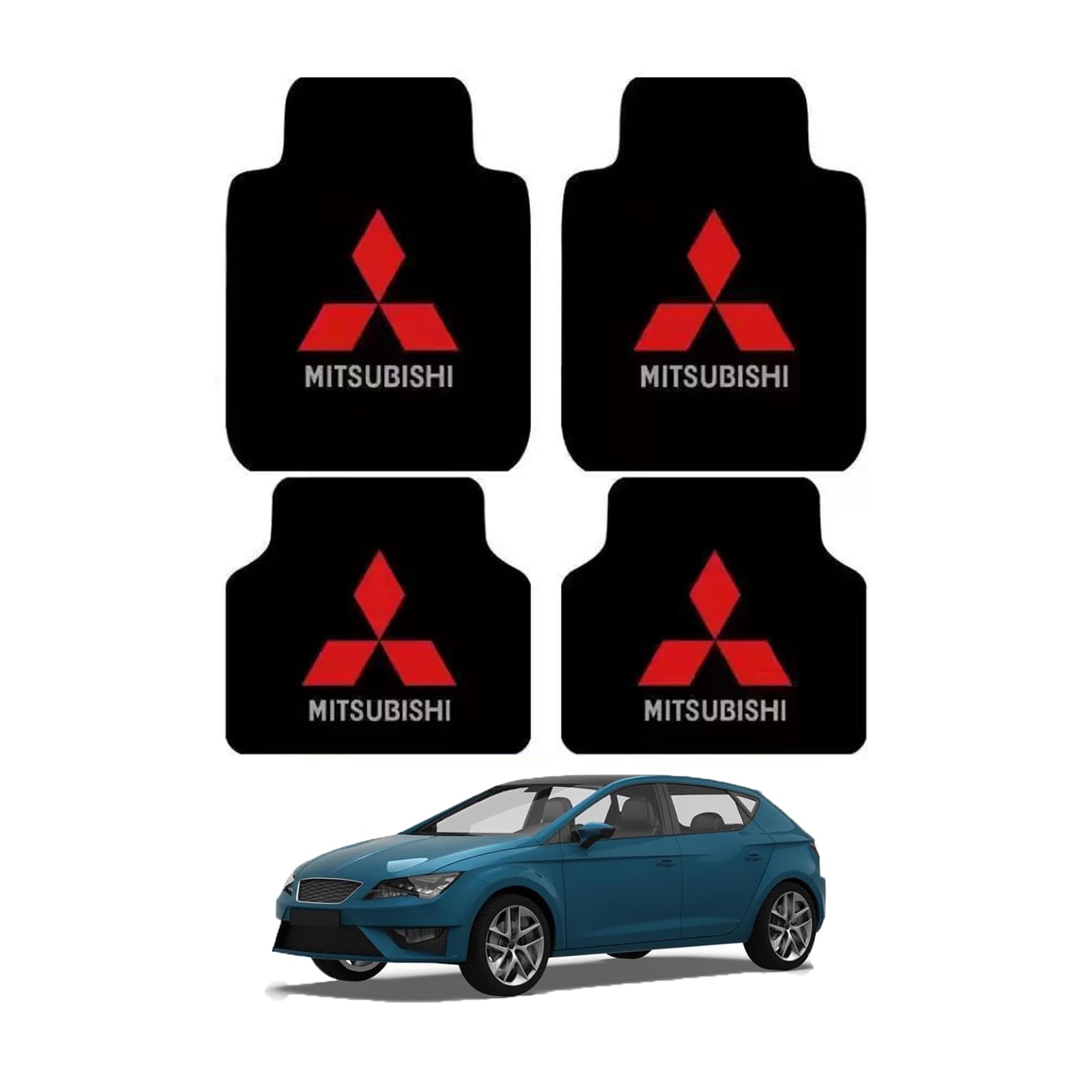 Alfombrillas para coche de fácil lavado Mitsubishi Lancer VII 2000-2008 ideales para viajar