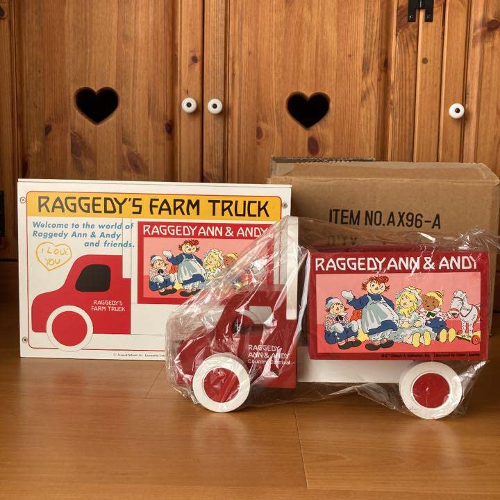 Amazon.co.jp: ラガディ アン&アンディ ファームトラック 木箱 レッド 