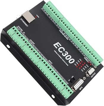 Oumefar 3-6 Axis 300kHz Ethernet Motion Controller EC300 CNC Control System Ethernet Motion Control Card Board for Software(3 Axis)