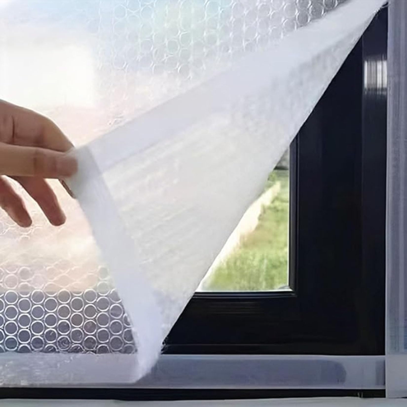 Film d'isolation thermique pour fenêtre translucide isolant porte hiver