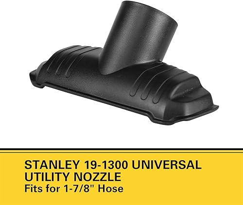 Miniatura 3 de Stanley 19-1300 - Boquilla universal para aspiradoras húmedas y secas con una manguera de 1-78 pulgadas, color negro
