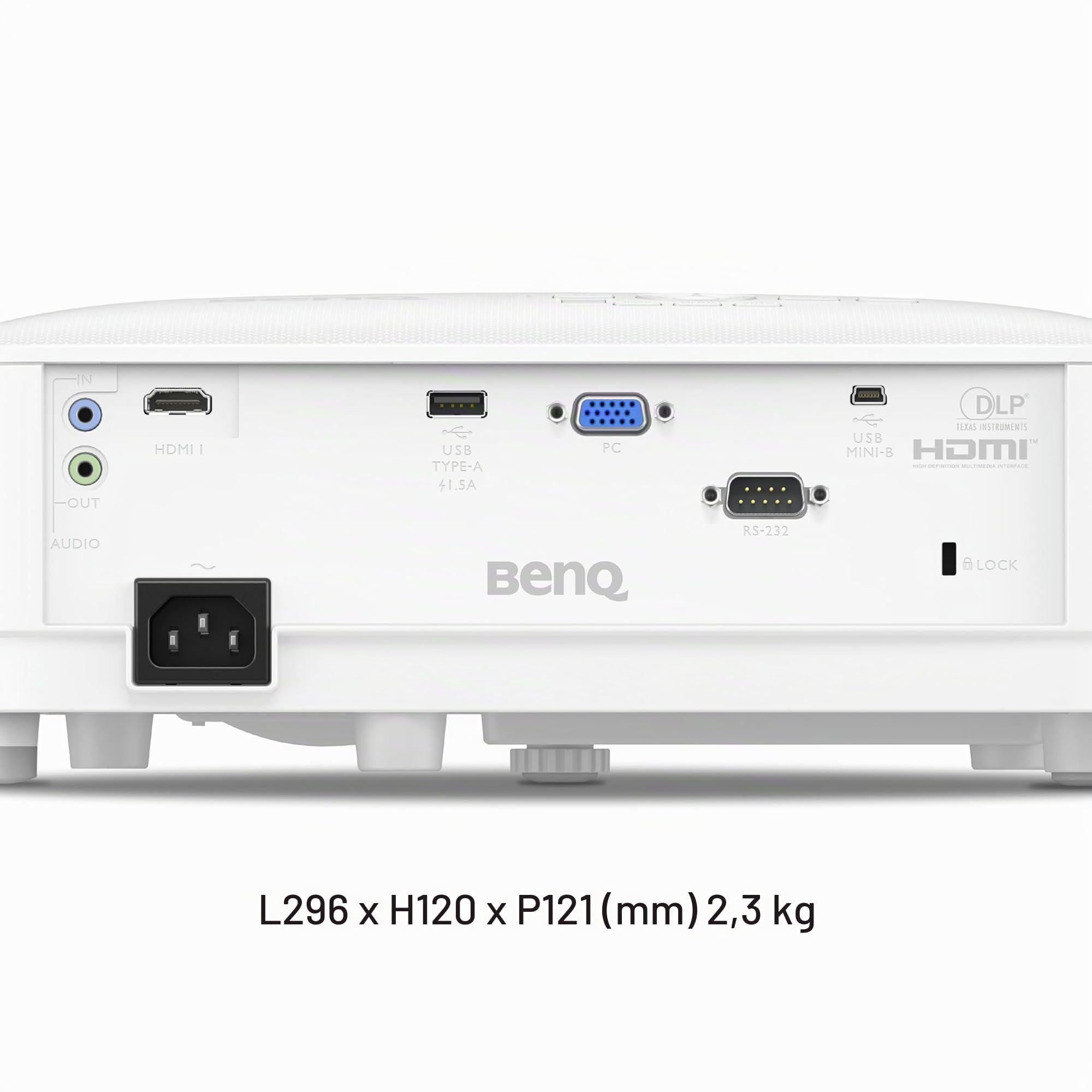 BenQ XGA Business Projector (MX560C) - DLP - 4,000 Lumens High Brightness - 20,000:1 High Contrast Ratio - HDMI, VGA - Auto Keystone Correction - Simple Setup - SmartEco Technology