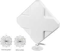 Vista 3 de Bingfu Antena 4G LTE de alta ganancia 35dBi Panel MIMO SMA Male TS9 Antena compatible con 4G LTE Wireless CPE Router Mobile Hotspot MiFi Módem