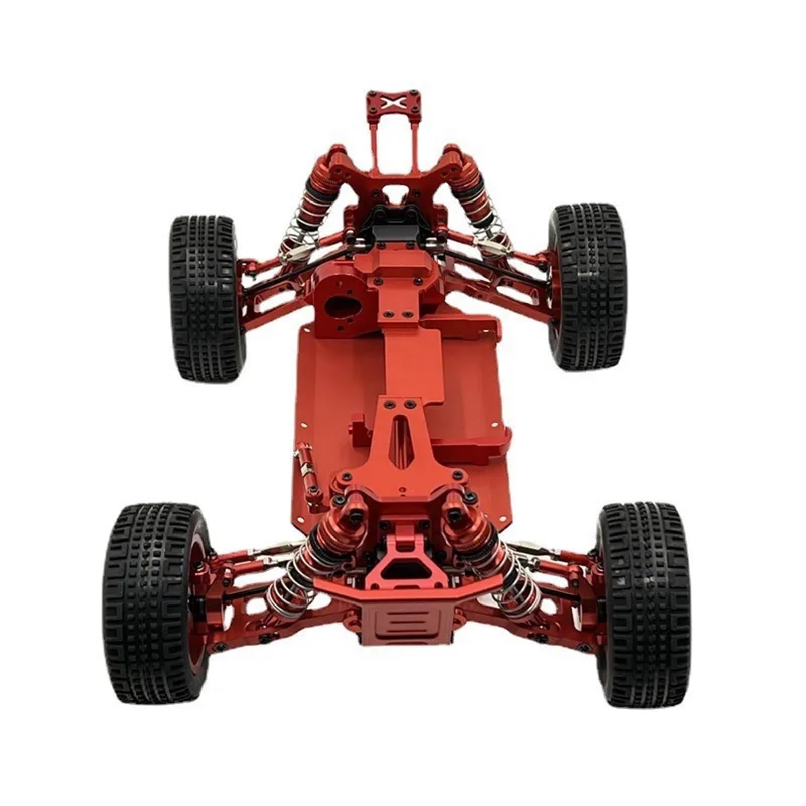 Bras de Suspension for Wltoys 144001 144010 124007 124008 124016 124017 124019, Bloc de Direction, Ensemble de Supports de moyeu, pièces de Mise à Niveau (Size : Red)
