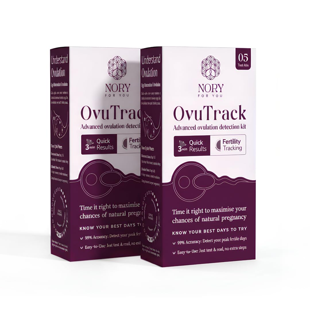 Nory Ovulation Test Kit Combo of 10 Strips for Women Family Planning to get Pregnant Naturally, Early Detection for Female Fertility Baby Conceive Predictor for Home