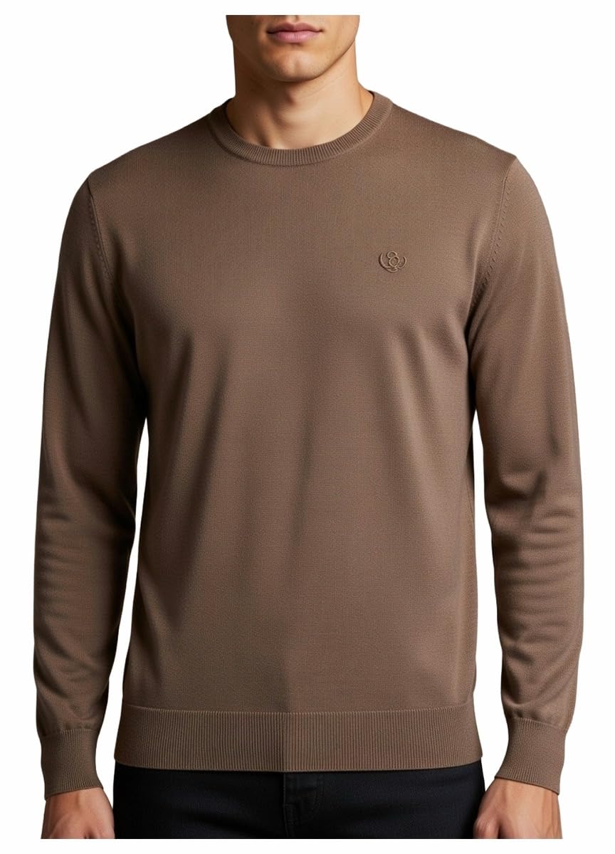 Enrico Coveri Maglione Uomo Cotone 100% GIRICOLLO - Maglione Uomo a Maniche Lunghe - Pullover Primaverile/Autunnale