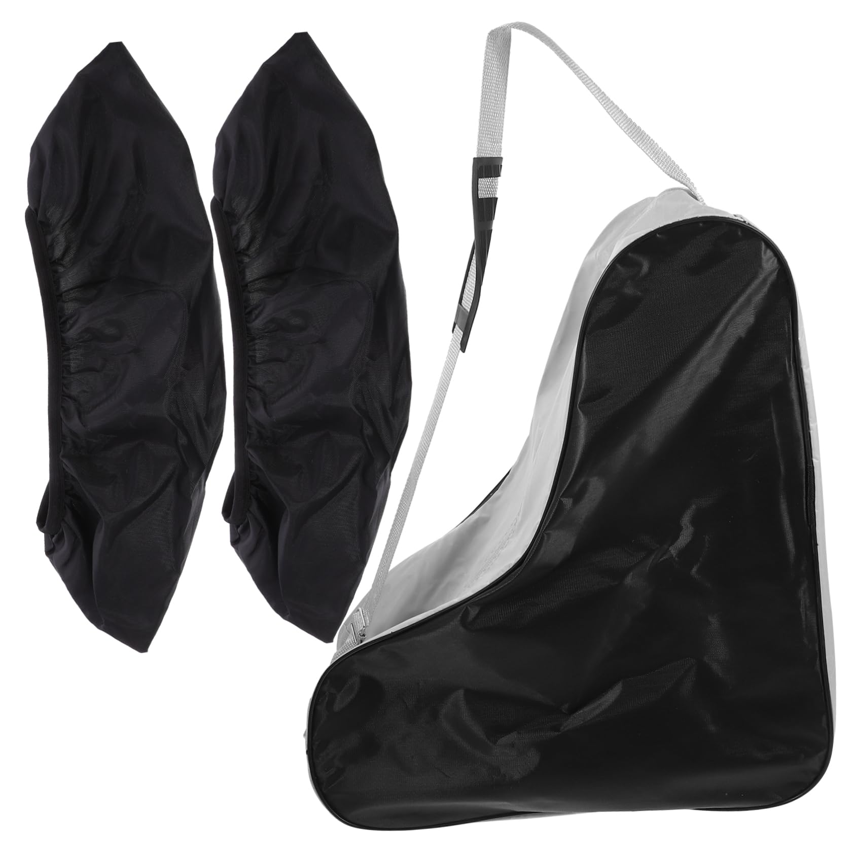Abaodam 1 Set Roller Skating Bag and Shoe Cover Ice Roller Inline Roller Skates Women Roller Skate Shoes Skating Shoes Skate Storage Roller Skate Bag Roller Skates Bag Black Oxford