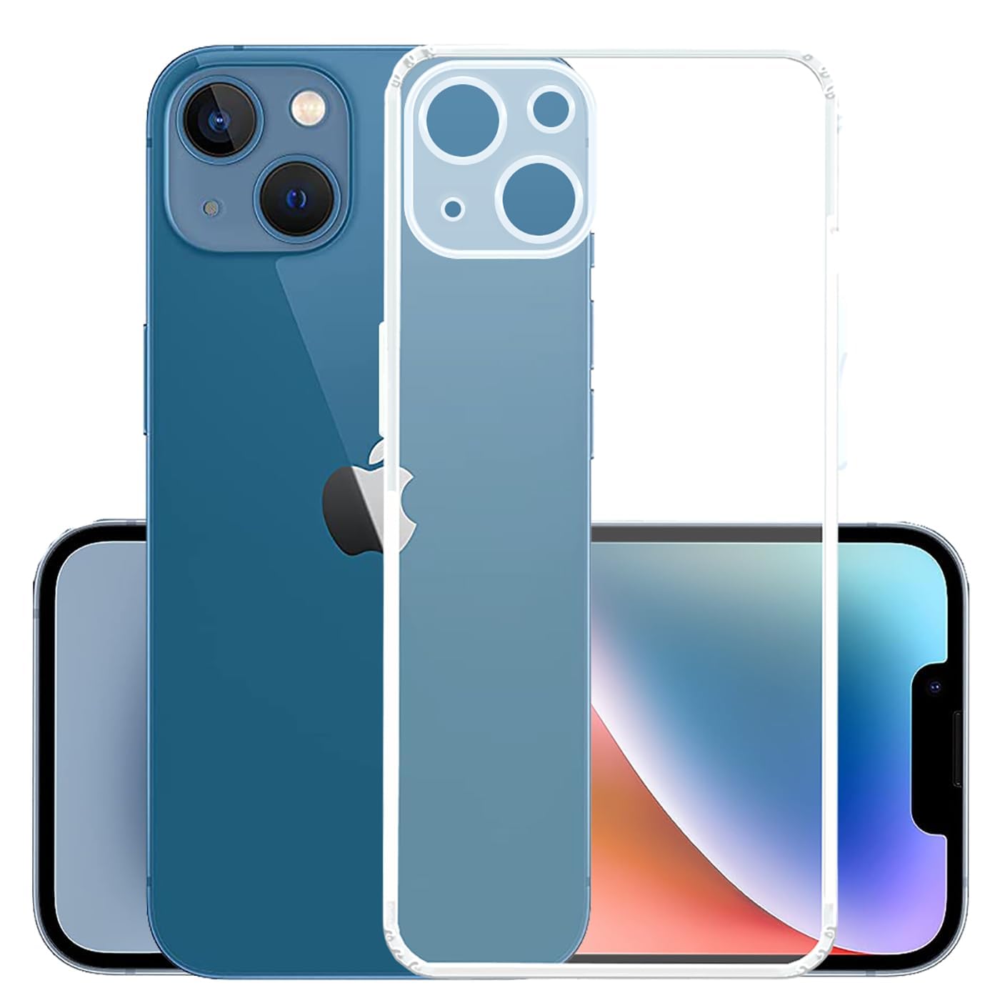 YOFO Back Cover for Apple iPhone 14 Series (Flexible|Silicone|Transparent|Anti Dust Plug|Camera Protection) (iPhone 14 Plus (6.7 inch)) (B0D1VL4LR9) Amazon Price History, Amazon Price Tracker