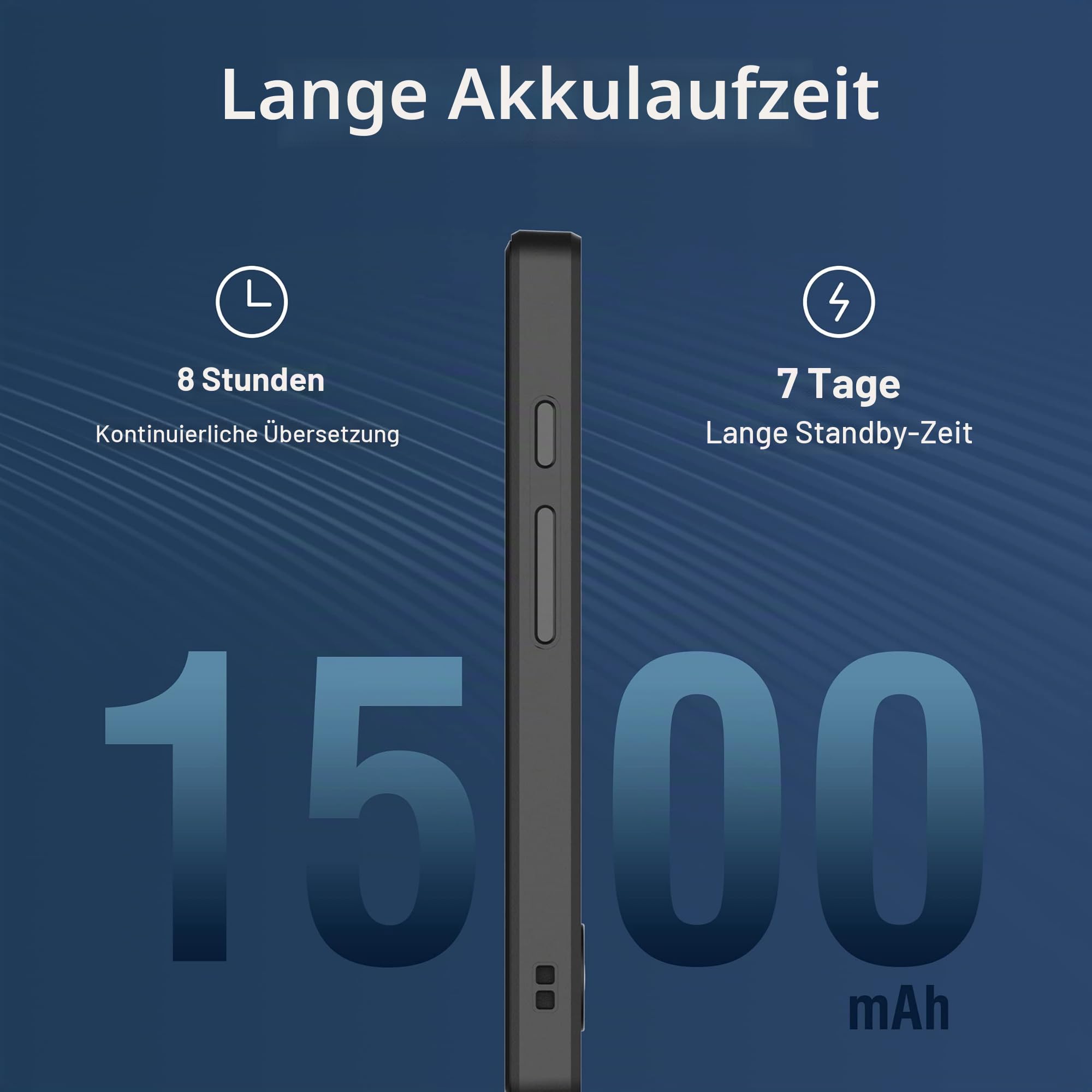 ANFIER W12 Sprachübersetzer 144 Sprachen 3,7-Zoll-Touchscreen Zwei-Wege-Übersetzung