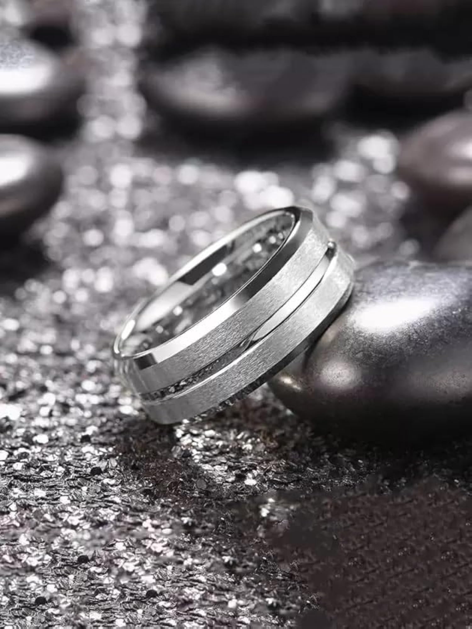 Silver Rings Combo for Men, Stylish Set of 3