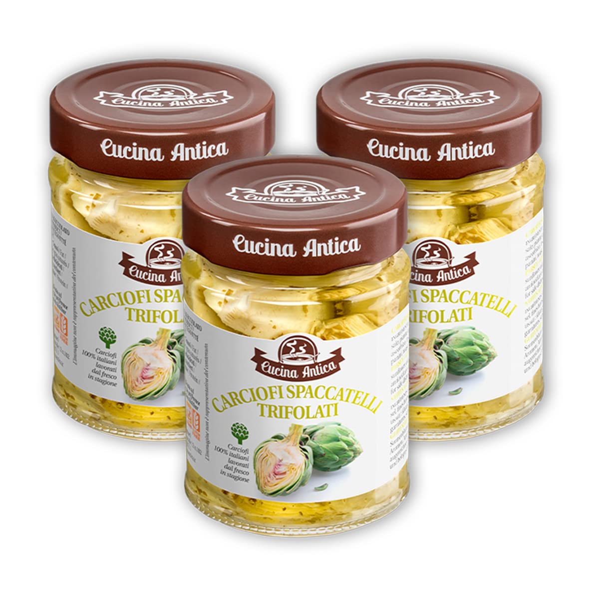 Cucina Antica - Artischocken Spaccatelli Trifolati - 3 Gläser à 230 g