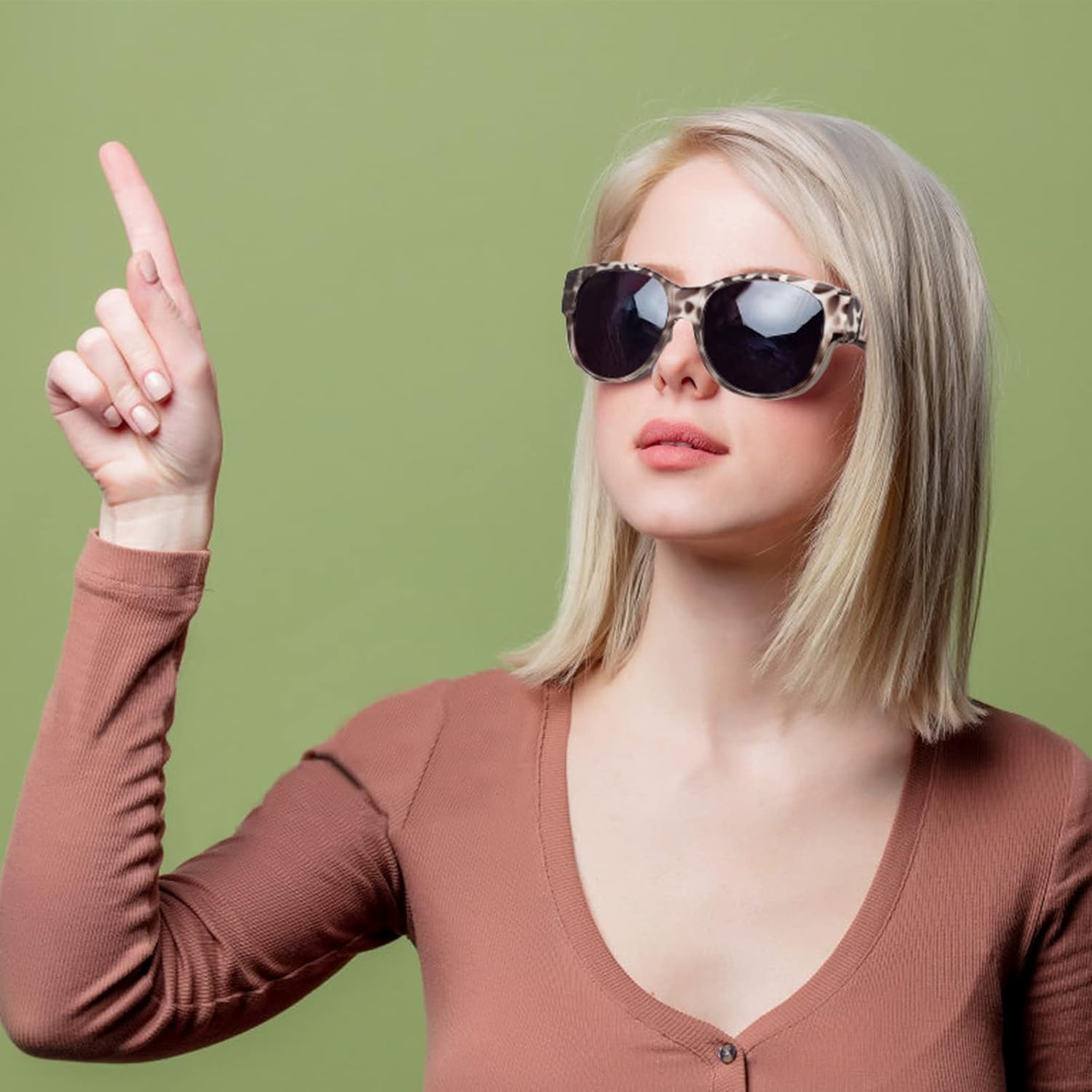 Face Shadow Polarized Sunglasses Fit Over Glasses, Sunglasses for Women to Go Over Glasses UV Protection Lightweight - Image 8