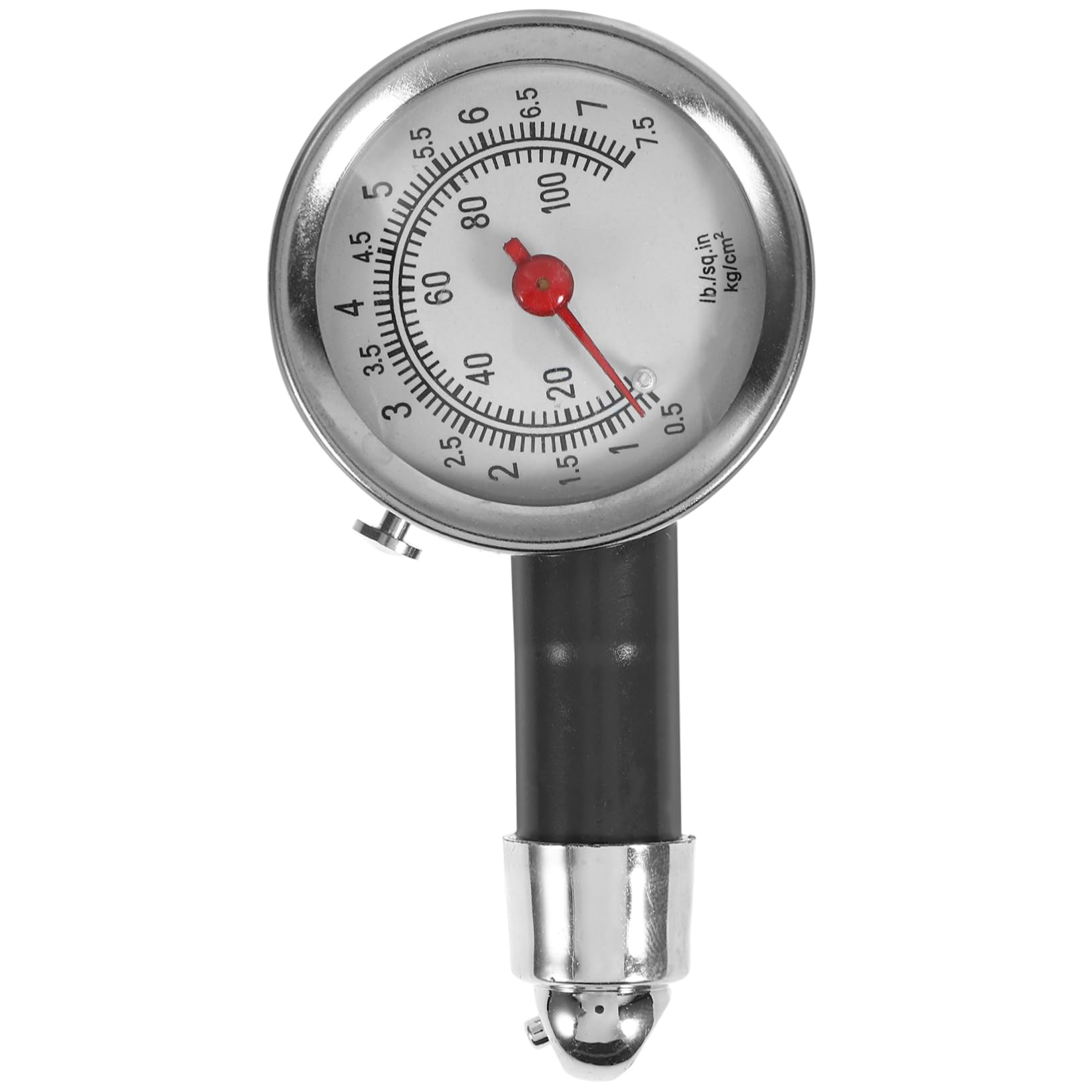 Cabilock 5 Pièces moniteur de pression des pneus jauge portable Vérification de la pression des pneus vérifier Gage de pression des manomètres pour de voiture Plastique Noir