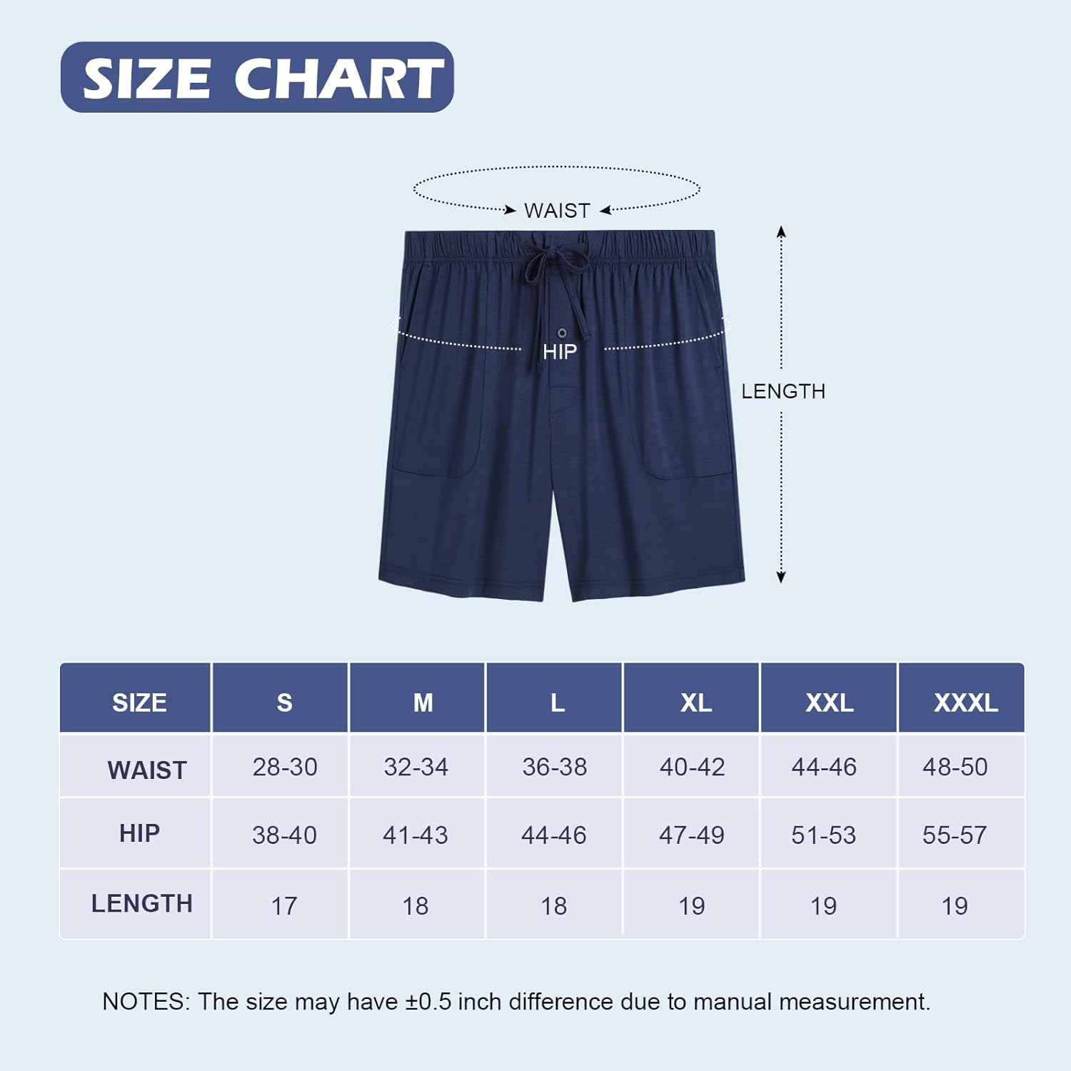 BAMBOO COOL Men's Pajama Pants Cooling Lounge Sleep Short Bottoms Soft Comfy Summer Pj Shorts Sleepwear Pajamas with Pockets - Image 7