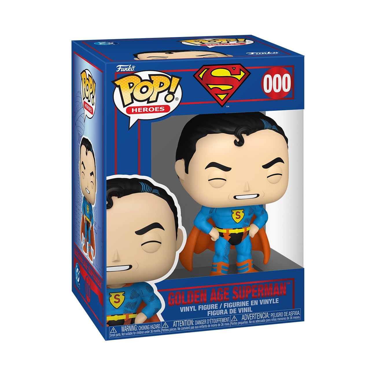 Funko Pop! Heroes: Shield Through the Ages  Superman'38 - DC Comics - Collectable Vinyl Figure - Gift Idea - Official Merchandise - Toys for Kids & Adults - Superheroes Fans