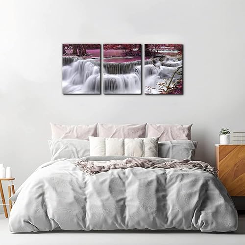 Vista 61 de 3 piezas de pintura verde para pared, parque nacional de Yosemite, agua clara, lago, montañas, árboles, rocas, impresiones sobre lienzo, decoración