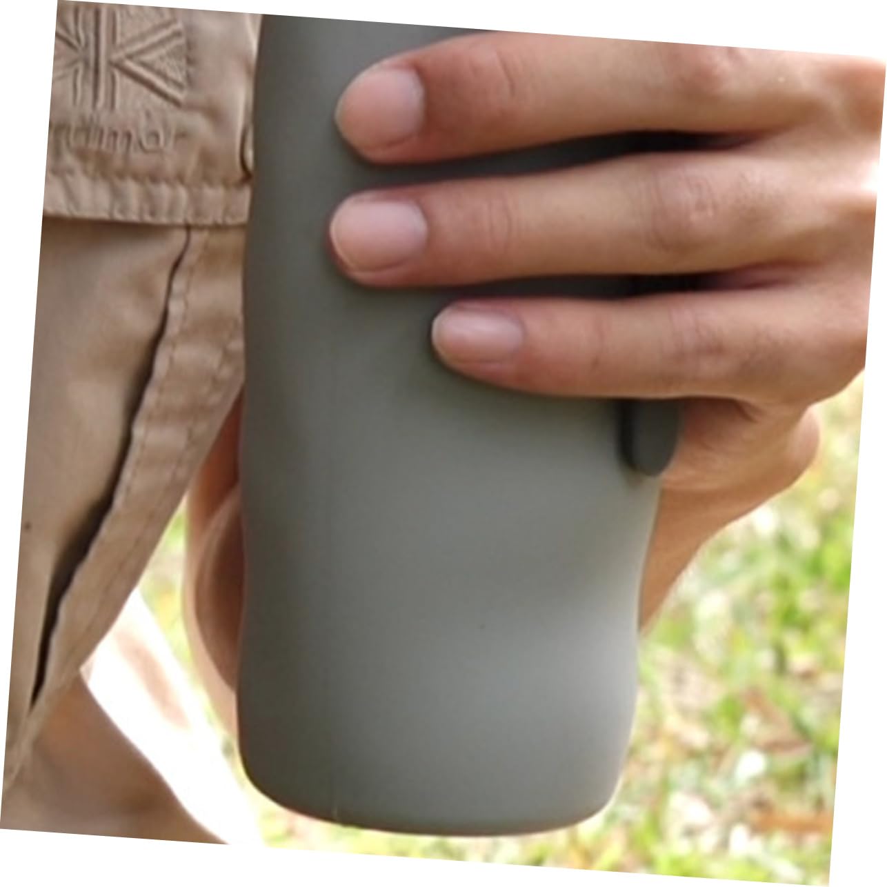 TOYANDONA Faltbecher Wasser Wandern Krüge Faltbare Flasche Faltbare Reiseflaschen Faltbare Trinkflasche Kieselgel Grau Wiederverwendbar
