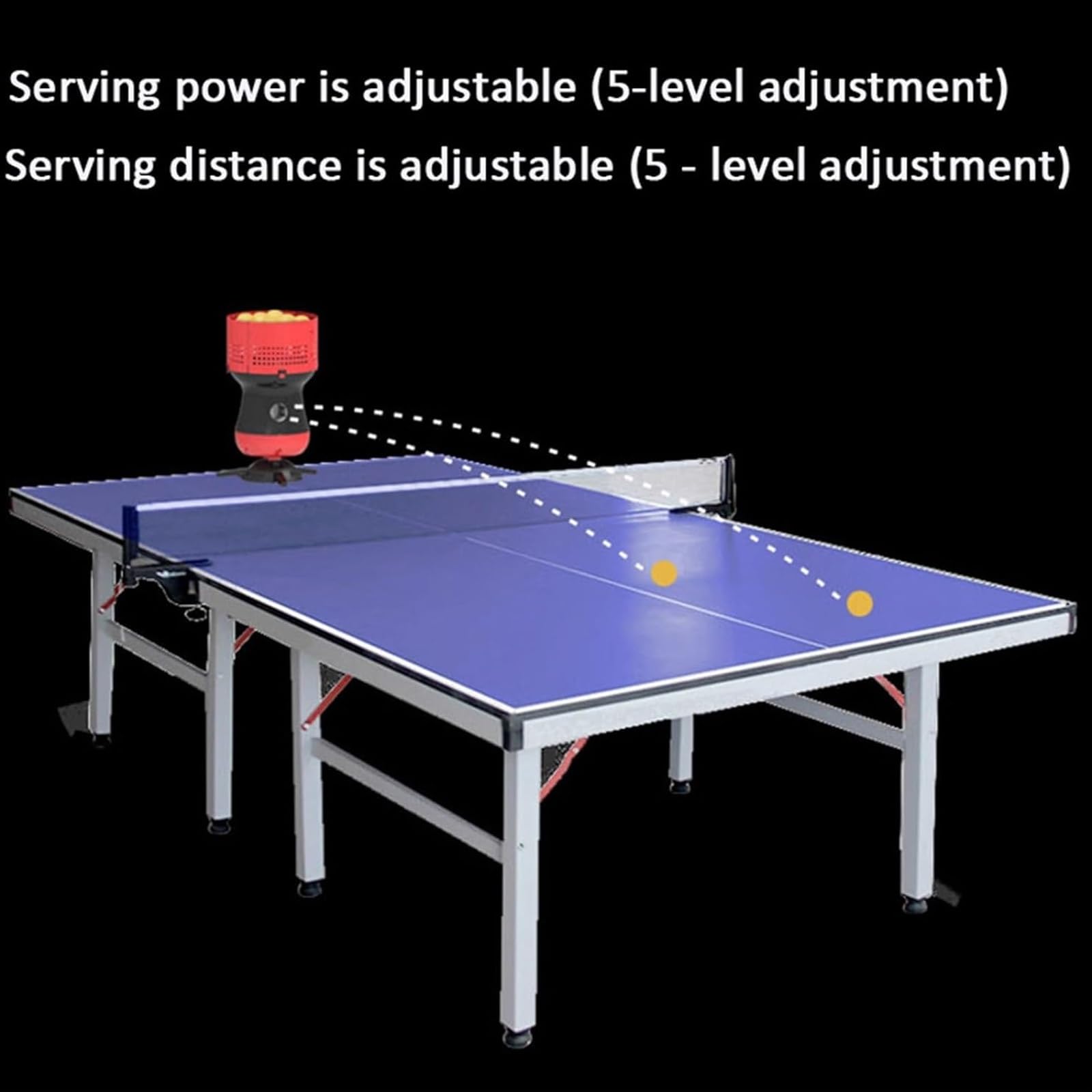 Generico Robot da Pong, Portatile con Telecomando Wireless