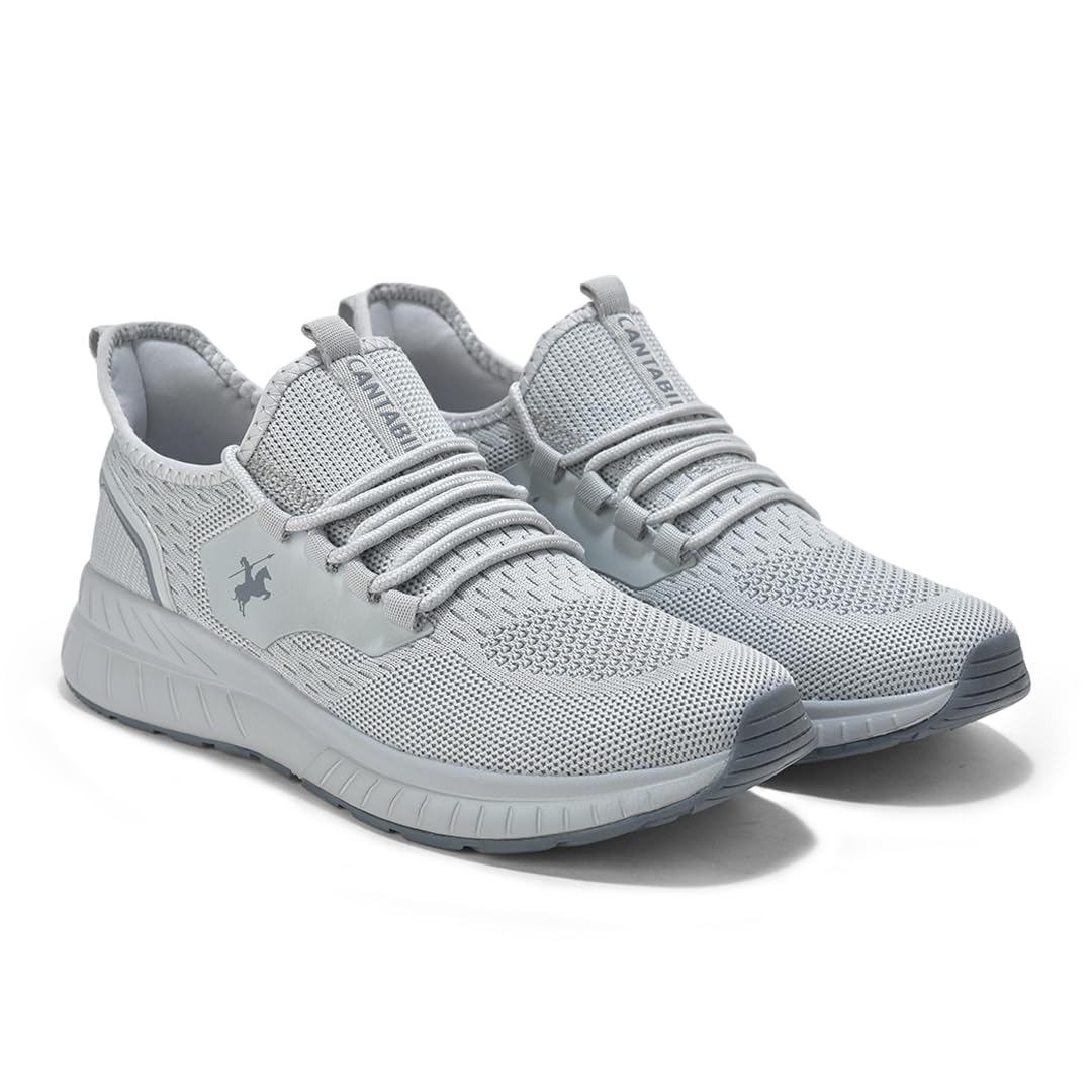 Cantabil Casual Shoes for Men l Lightweight & Comfortable with Cushioned Insole Flynet Upper Phylon Sole Lace Up Closure (P_MFTW00147E)-image-10