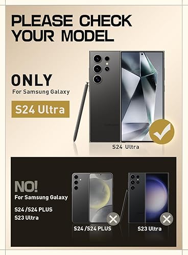 Miniatura 2 de SUPCASE UB Pro - Funda para Samsung Galaxy S24 Ultra, 2 marcos frontales, protección de grado militar, resistente con protector de pantalla