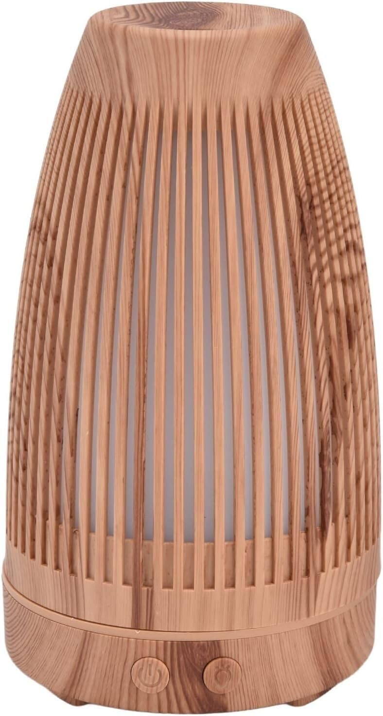 per Uso Domestico Diffusore di Oli Essenziali di aromi Diffusore di Oli Essenziali di aromi da 200 ml Umidificatore Ricaricabile USB con venature del Legno for l'home Office