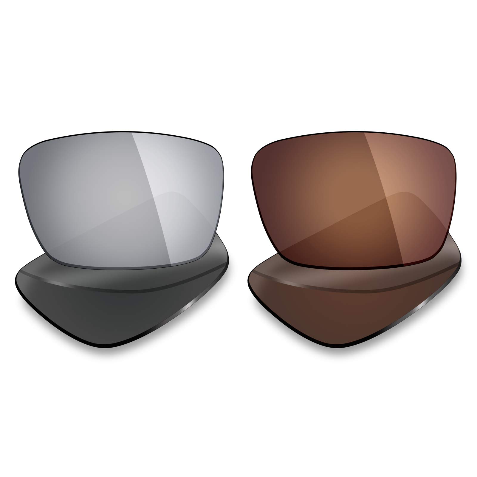 Mryok 2 Pair Polarized Replacement Lenses for Oakley Fuel Cell Sunglass - Options