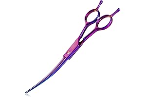 Purple Up Curved Shears for Dogs