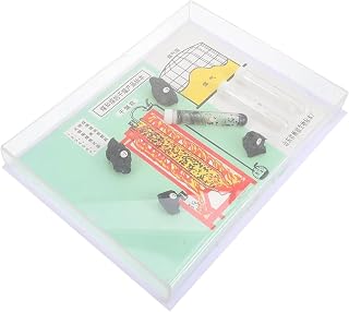 Hand-held Convex & Concave Lens Set, Magnifying Glass & Optical Bench Accessories, Imaging Tools with Coal Carbonization Specimen