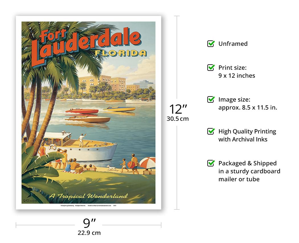 Amazon.com: Fort Lauderdale Florida - Tropical Wonderland - Boat