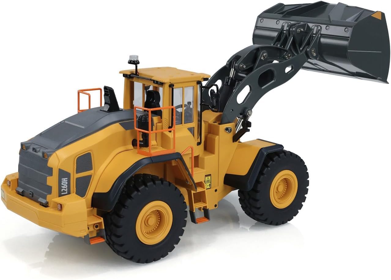 s-idee® E592 Volvo Rc Pale gommate in metallo 1:16 4WD Volvo L260H Double