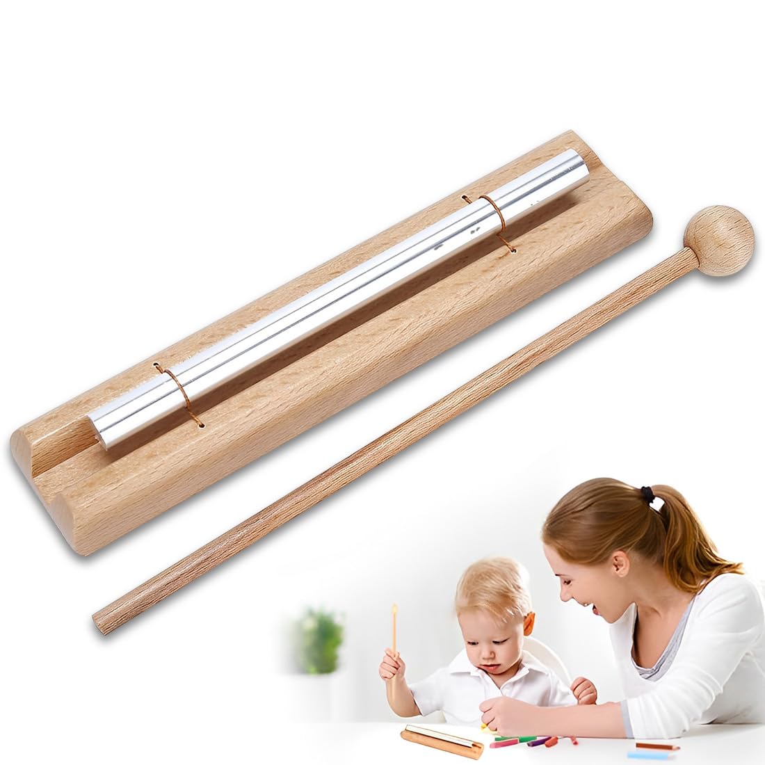 1 Pcs Energy Chime Hand Chimes Energy Glockenspiel Chime Percussion Musical Instruments Meditation Bells With Tone Strumenti Musicali Strani For Yoga Music Lessons For Adults And Children