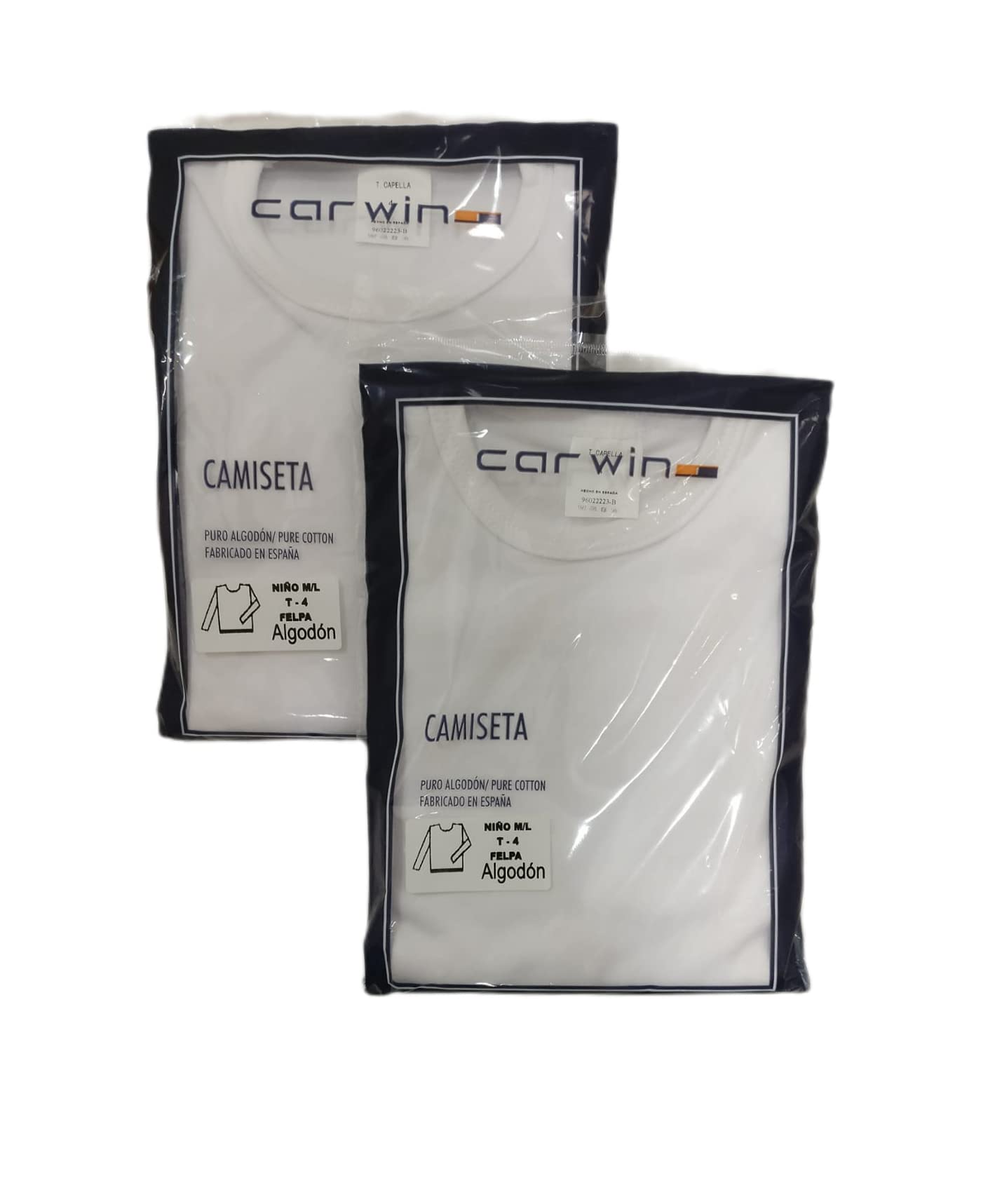 Pack 2 Carwin Camiseta Interior Algodón Termal Manga Larga Niño