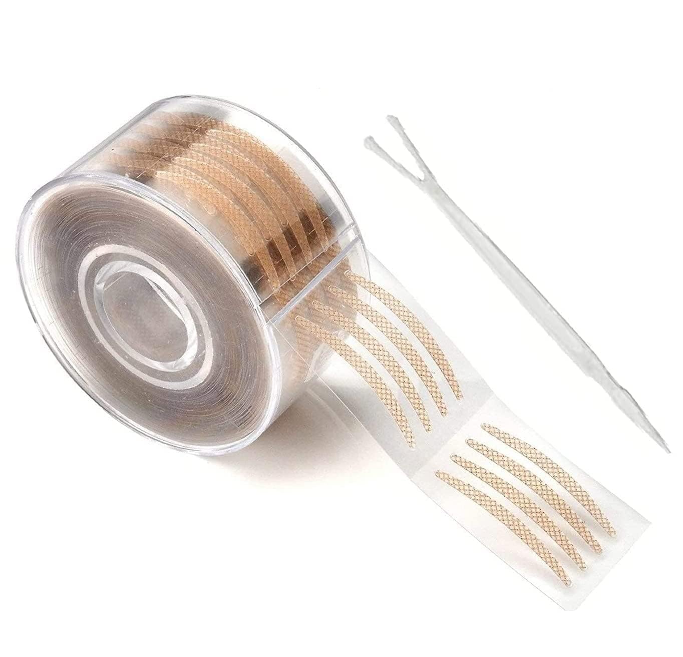 eyelid tape for double eyelid invisible waterproof, eyelid tape for hooded eyes Makeup Eyelid tape tools Sticker Strips with fork