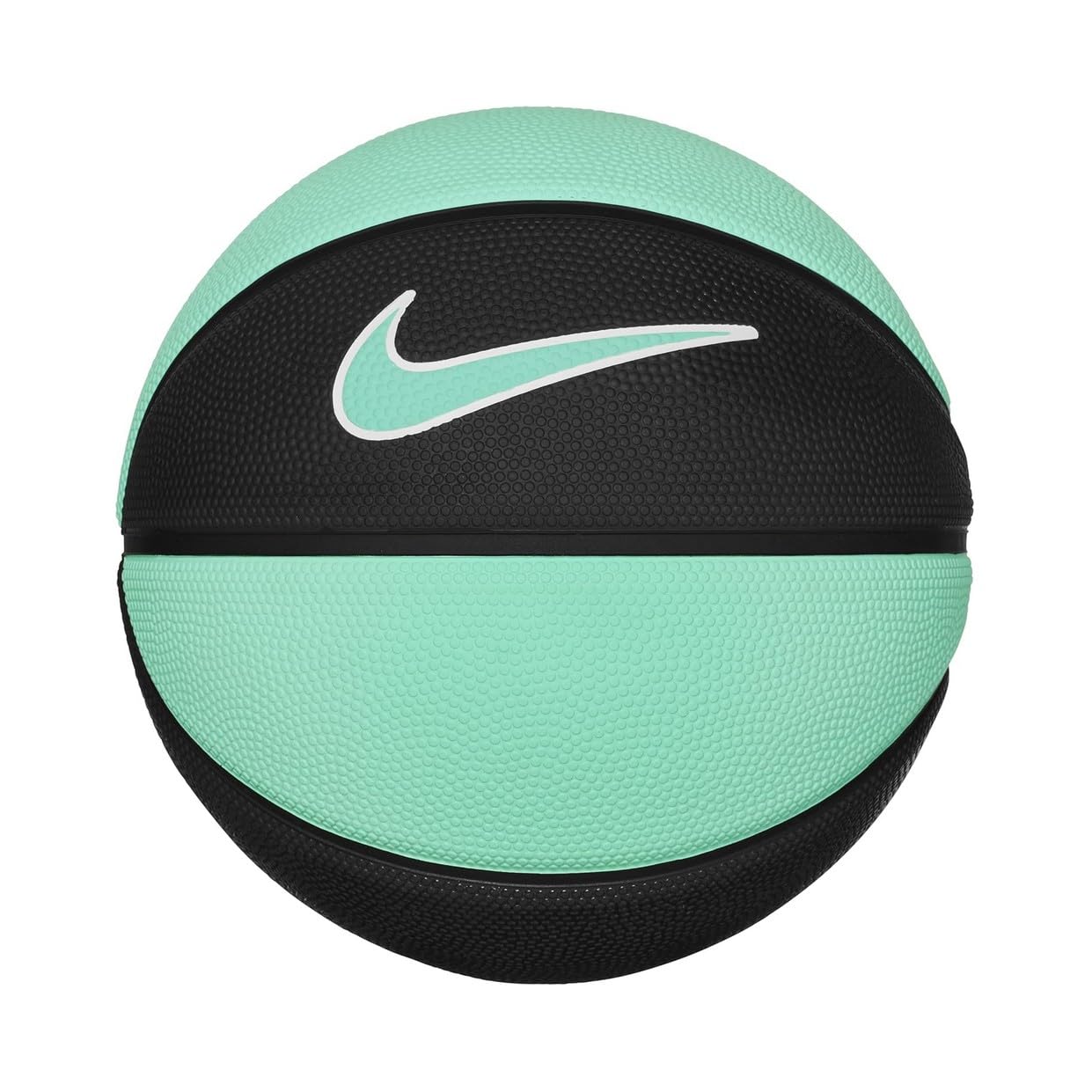 Nike Swoosh Skills Mini Basketball – Training Basketball – Mini Basketball for Skills Training & Leisure, Black/Black/White/Bleached Turq, 3
