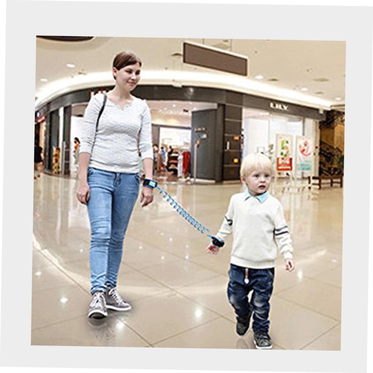 VICASKY 1.5M Safety Harness Wrist Link Leash Lost Traction Rope Blue for Outdoor Activities Durable and Flexible Design for Boys