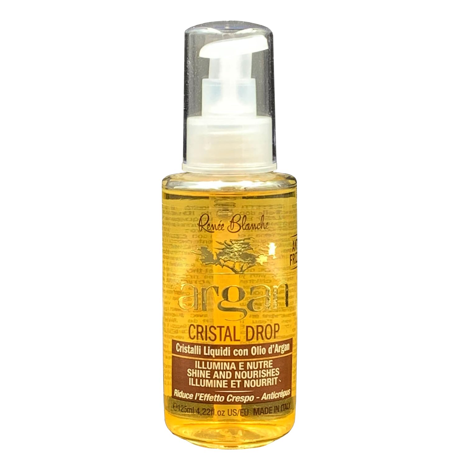 RENEE BLANCHE ARGAN CRISTAL DROP Liquid Crystal Argan Oil 125ml - Argan oil Hair Serum for Silky and Smooth Hair