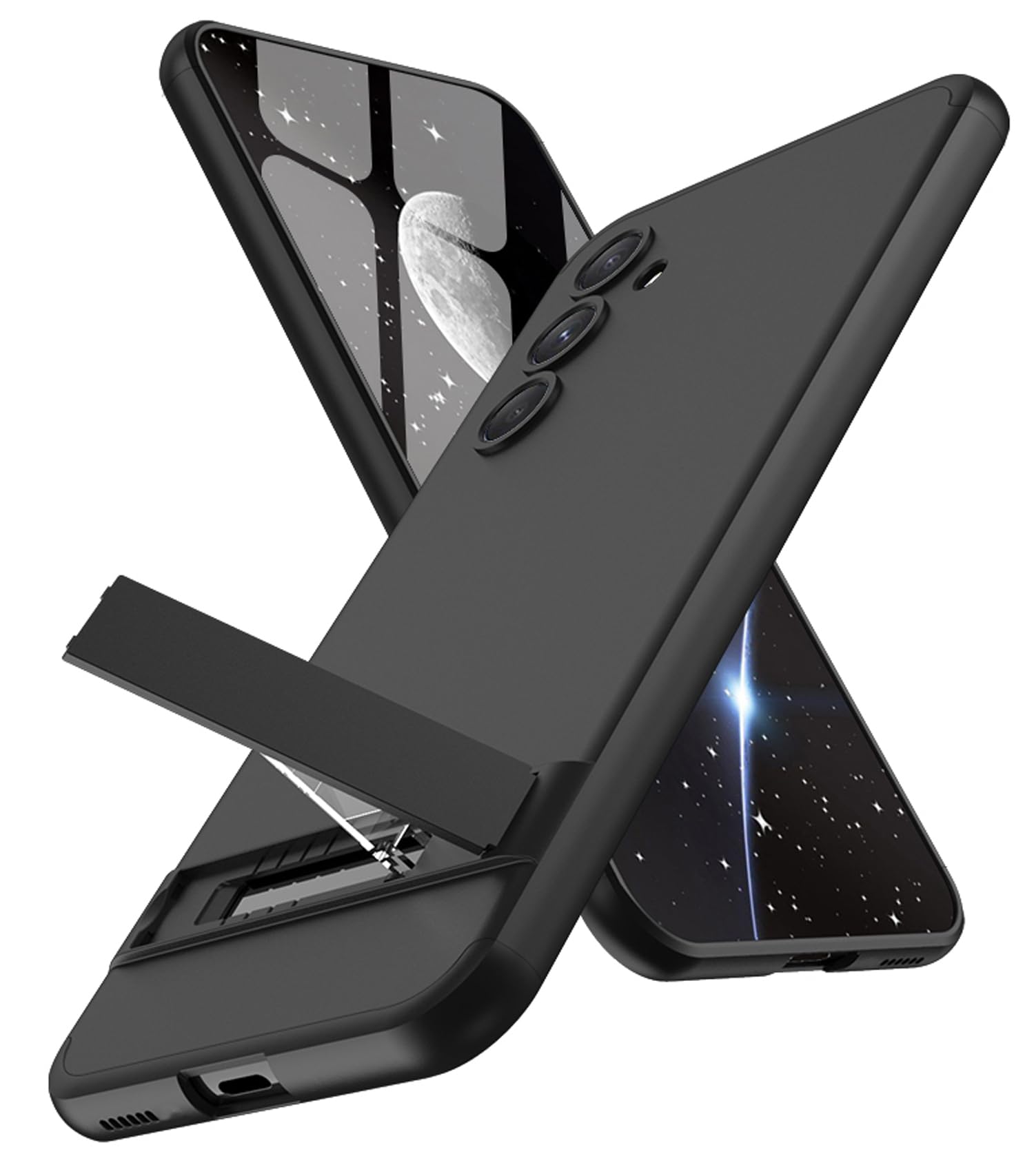 Kapa Polycarbonate Double Dip Full 360 Protection Back Case Cover With Stand For Samsung Galaxy S23 Fe (Black) (B0CKT6B6DF) Amazon Price History, Amazon Price Tracker