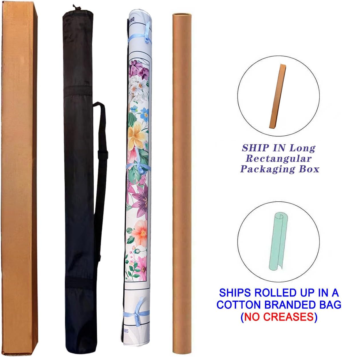 33 x 33 Inches Mahjong Mat with Floral Design, Non-Slip Noise Reduction, Gaming Mat for Poker, Card, Dominoes, Board & Tile Games Mahjong Gift