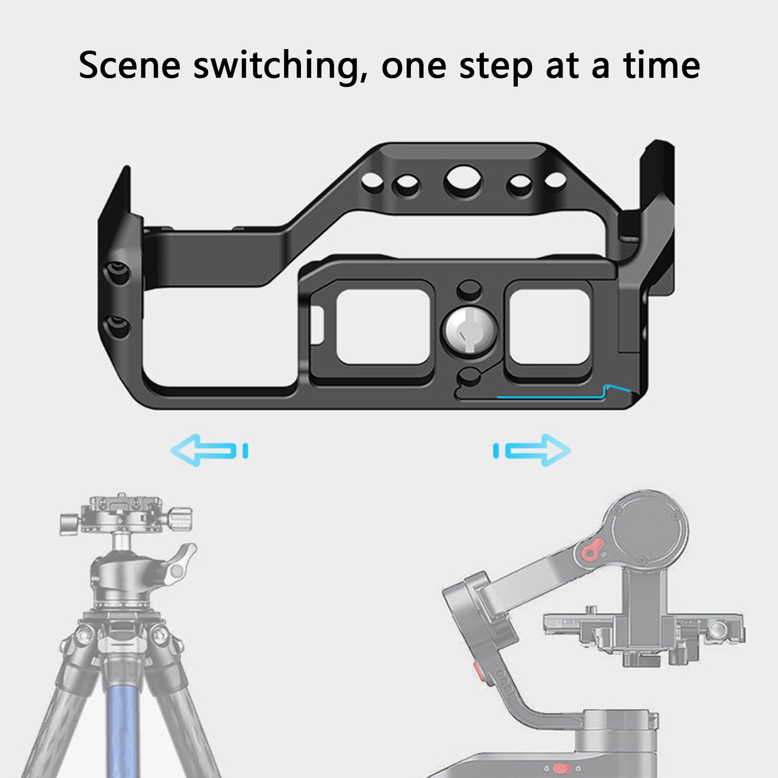 Cage légère pour appareil photo reflex numérique de qualité aéronautique - Système de montage universel pour équipement de photographie professionnel, studio, utilisation en extérieur